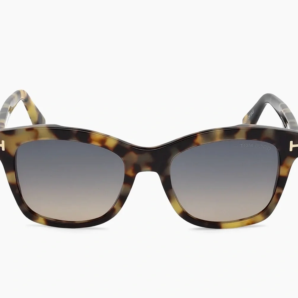 TOM FORD Italy TF614 Lauren-02 Gray Gradient Lenses Tortoise Frame Sunglasses
